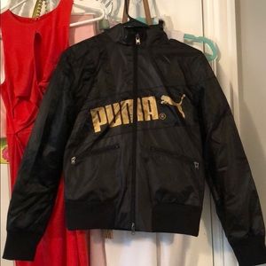 black and gold puma jacket